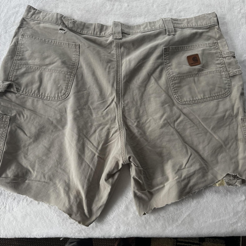 Carhartt Shorts Mens 46 Canvas Distressed Workwear Carpenter Utility
